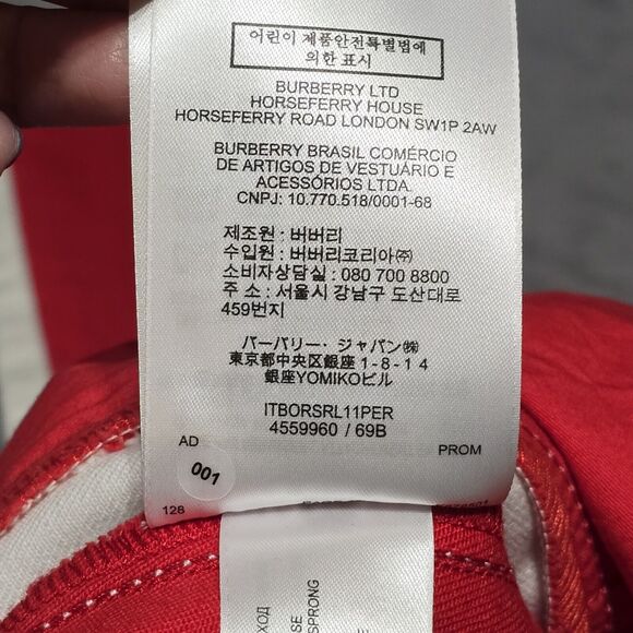 Burberry Runway Fawn Print Two-tone Slim Fit Pants, Sz W 26, Pre-owned - Picture 10 of 16